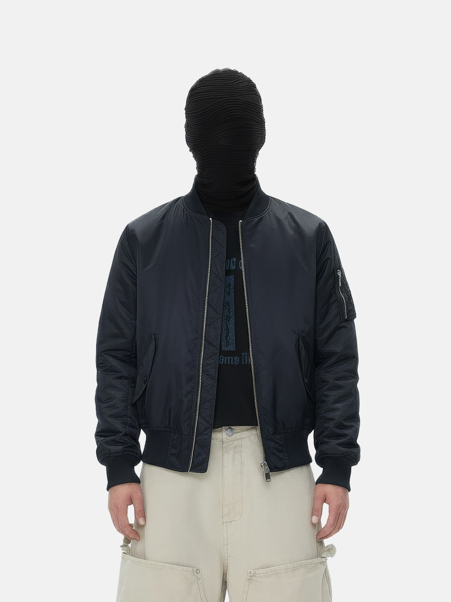 Bomber con cerniera posteriore