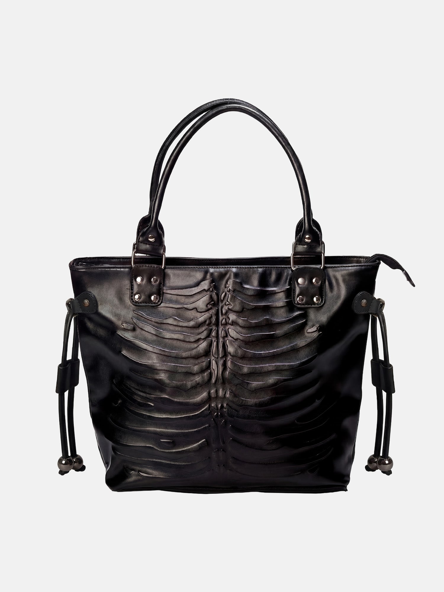 Borsa a mano con gabbia toracica vile