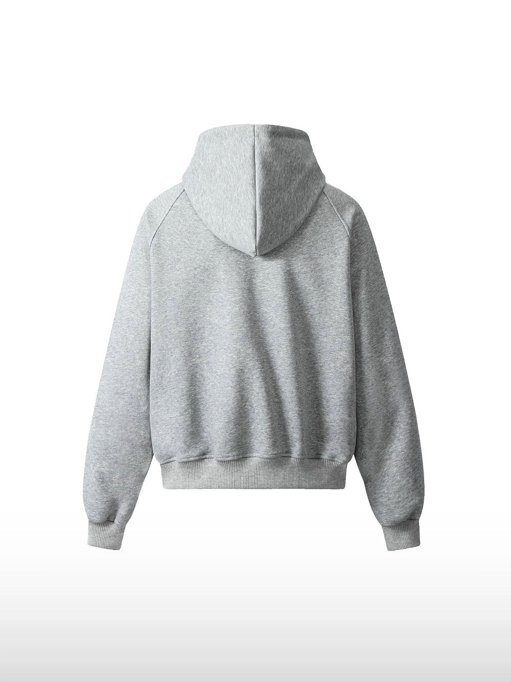 Felpa con cappuccio e zip lavata