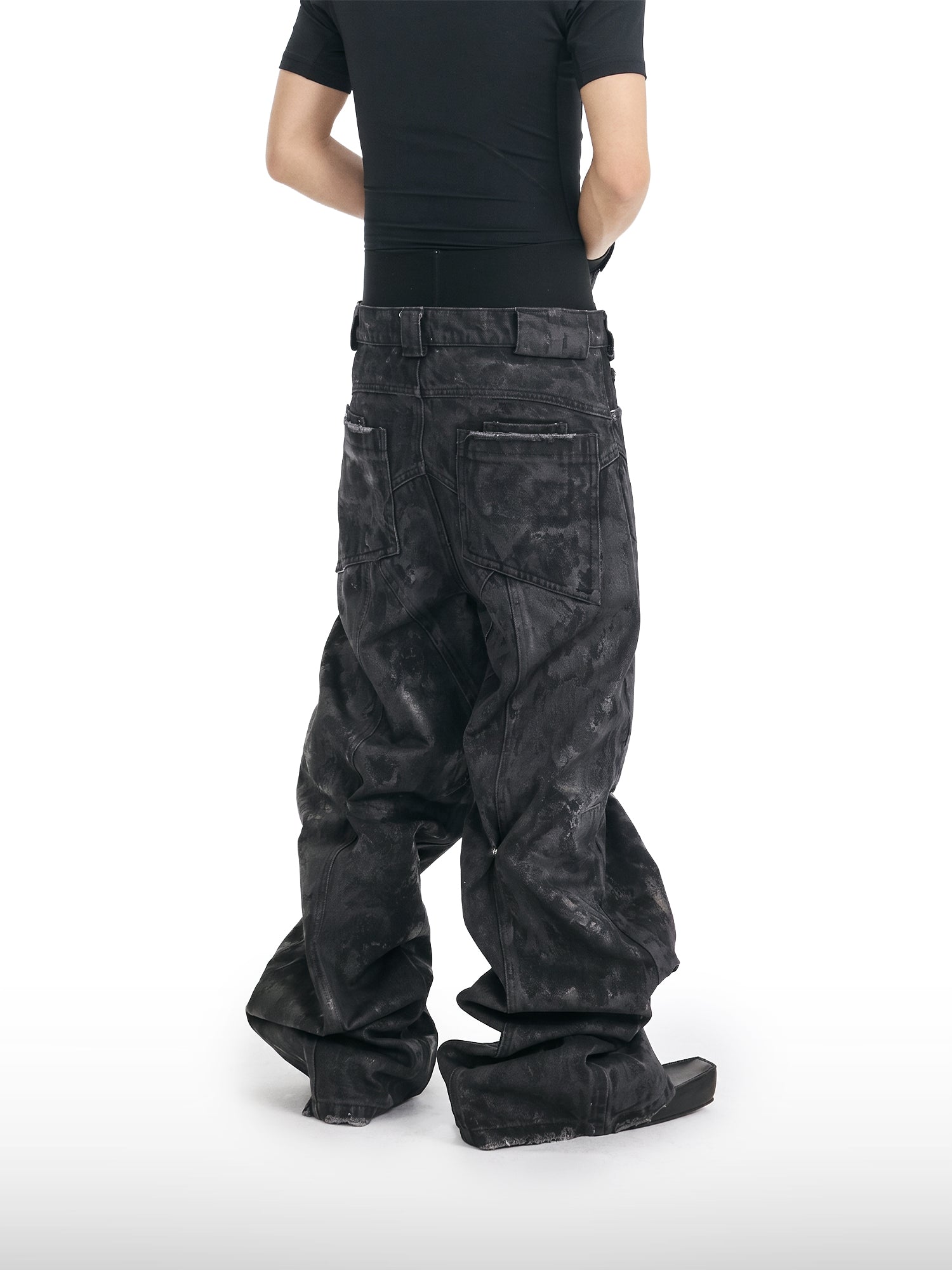 Waxed Reconstructed Jeans