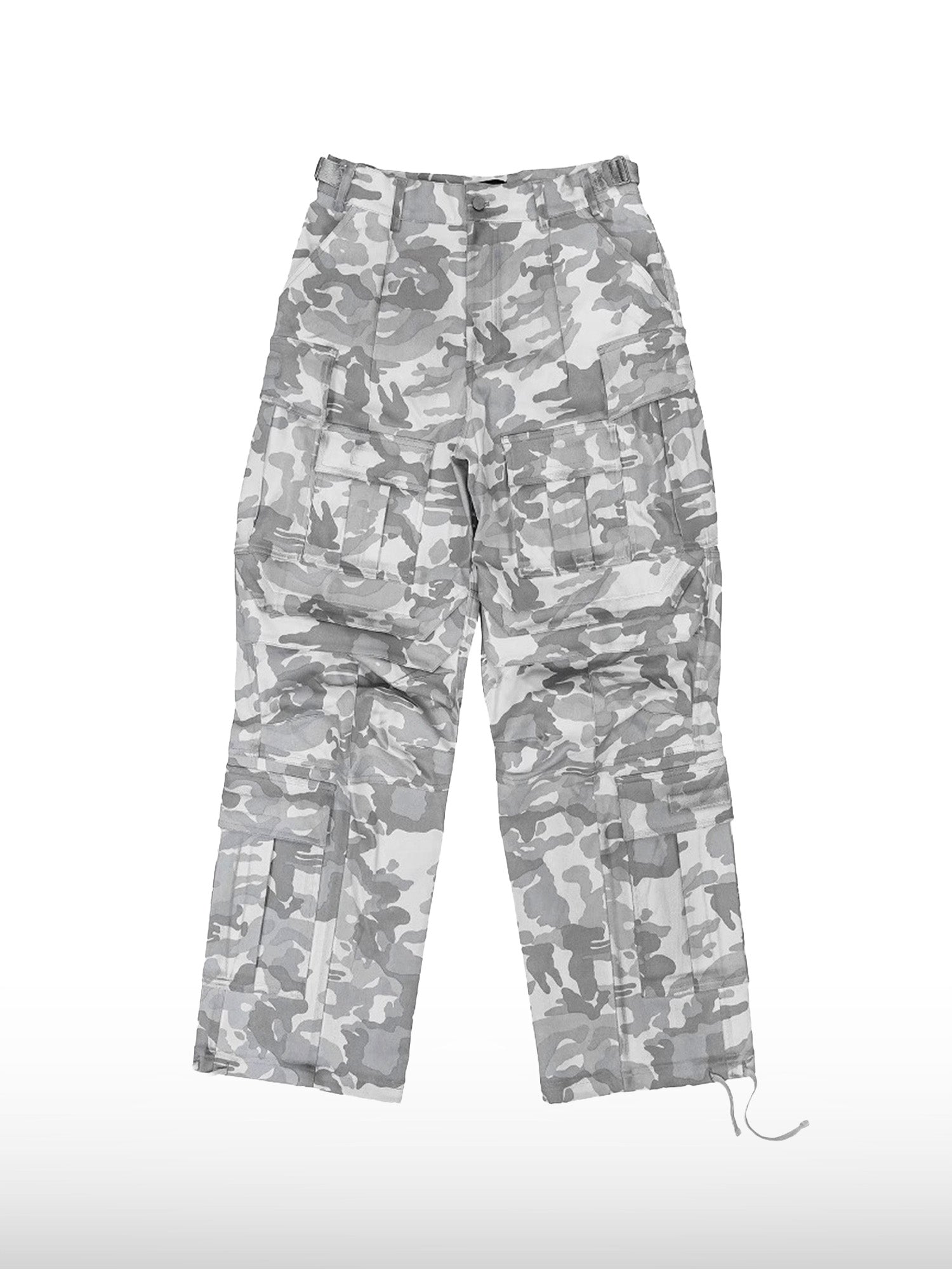 Pantaloni mimetici bianchi