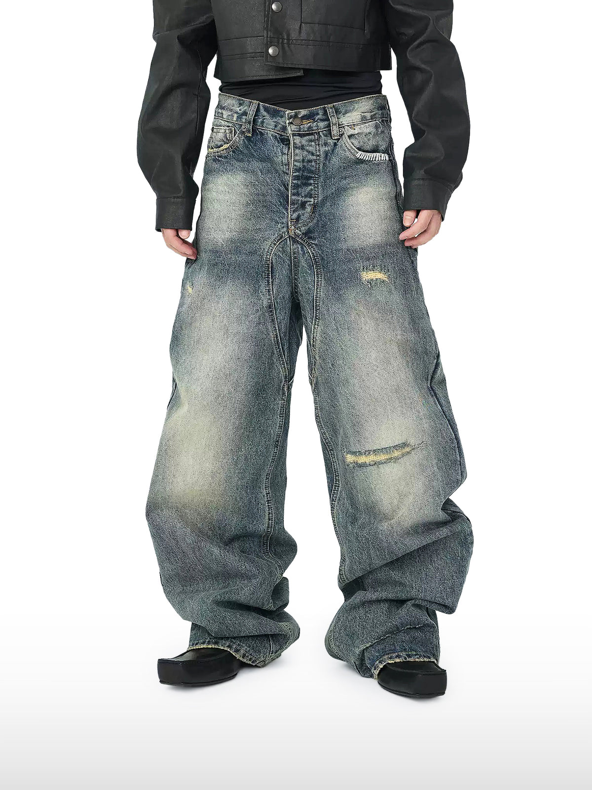 Jeans ribelli usurati
