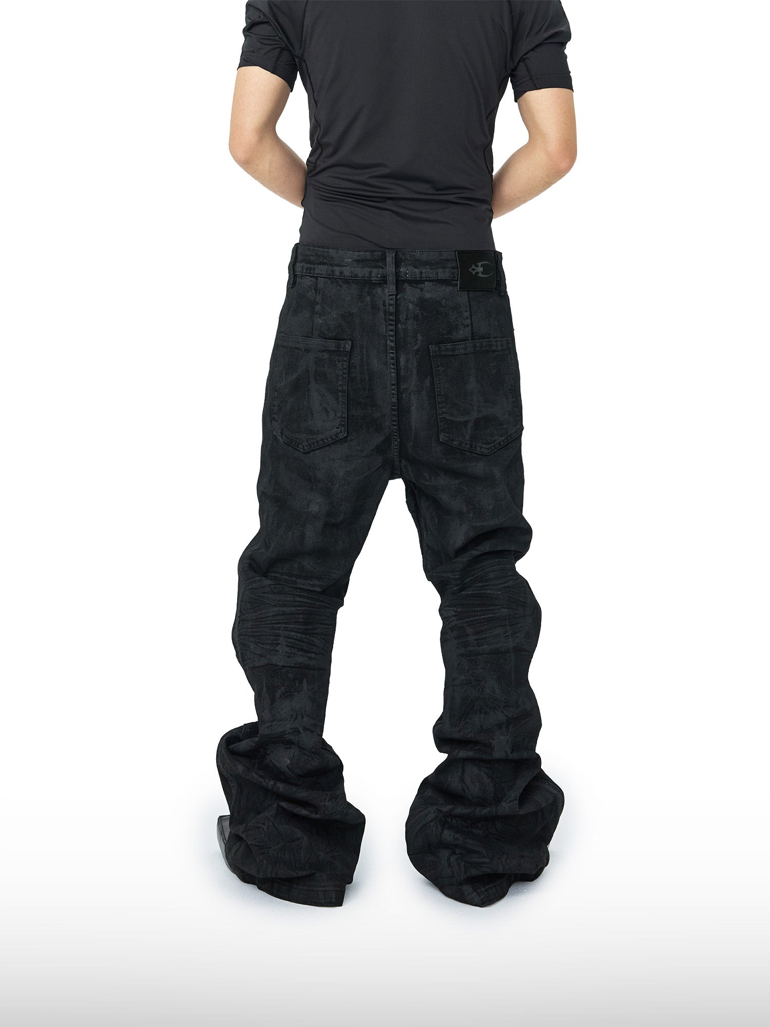 Wrinkled & Waxed Pants