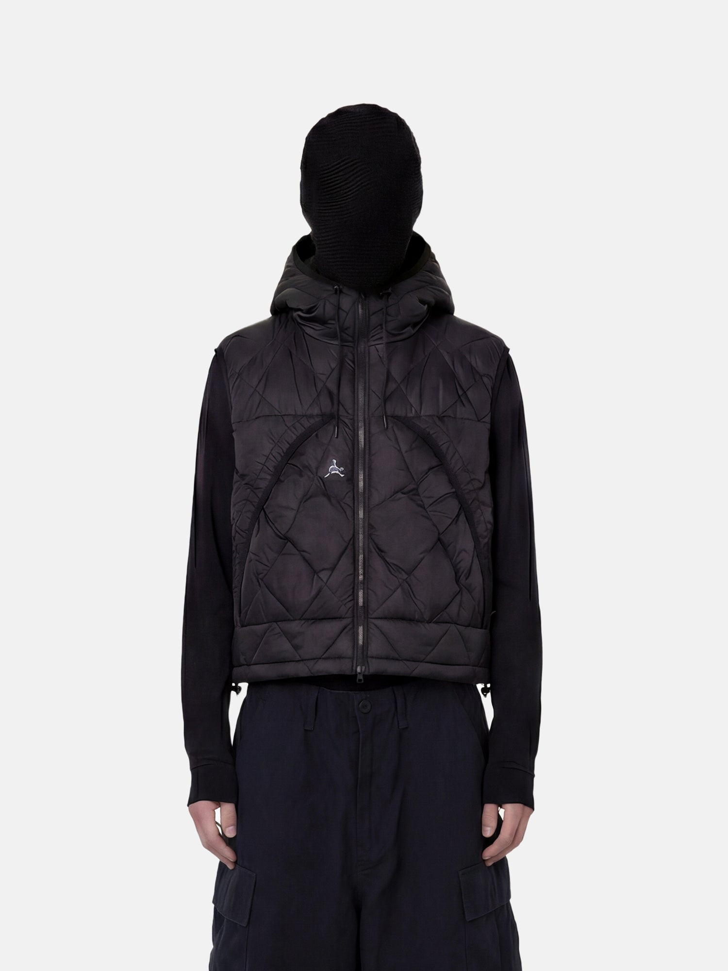 Gilet con cappuccio trapuntato Glacier Diamond